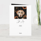 Labrador Retriever Geburtstag Dankeskarte (Rückseite)