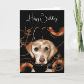 Labrador Retriever Geburtstag Dankeskarte (Vorderseite)