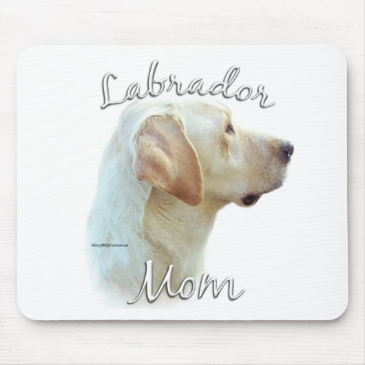 Labrador Retriever (gelb) Mama 2 Mousepad (Vorne)