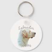 Labrador Retriever (gelb) Mama 2 Schlüsselanhänger (Rückseite)
