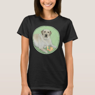 Labrador Retriever gelb mit Tennisballen T-Shirt