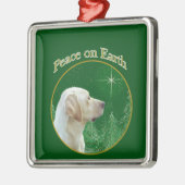 Labrador Retriever (gelb) Peace Ornament Aus Metall (Links)