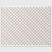 Labrador Retriever (gelb) Santa Paws Geschenkpapier (Flach)