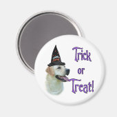 Labrador Retriever (gelb) Trick Magnet (Vorderseite/Rückseite)