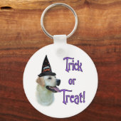 Labrador Retriever (gelb)Trick Schlüsselanhänger (Vorderseite)