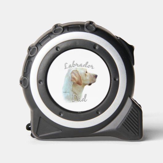 Labrador Retriever (gelb) Vater 2 Maßband (Vorderseite)