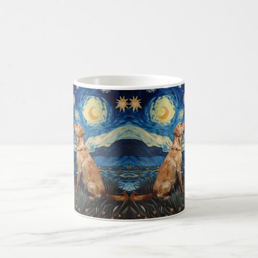 Labrador Retriever Gelbe Labrador Hund Starry Nigh Kaffeetasse (Mittel)