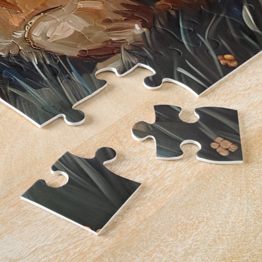 Labrador Retriever Gelbe Labrador Hund Starry Nigh Puzzle (Seite)