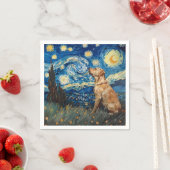 Labrador Retriever Gelbe Labrador Hund Starry Nigh Serviette (Beispiel)