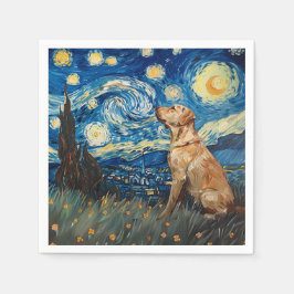 Labrador Retriever Gelbe Labrador Hund Starry Nigh Serviette