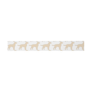 Labrador Retriever gelbes Farbsilo Einladungsbanderole