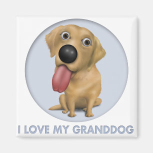 Labrador retriever (gelbes) Granddog Magnet
