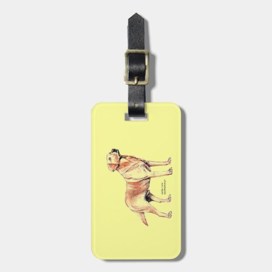 Labrador Retriever Gepäckanhänger (Vorderseite vertikal)