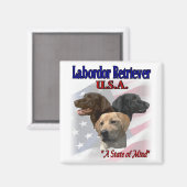 Labrador Retriever Geschenke Magnet (Vorderseite/Rückseite)