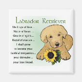 Labrador Retriever Geschenke Magnet (Vorne)
