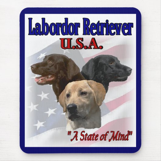 Labrador Retriever Geschenke Mousepad (Vorne)