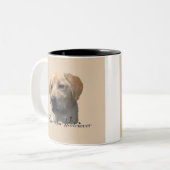 Labrador Retriever Geschenke Zweifarbige Tasse (Vorderseite Links)