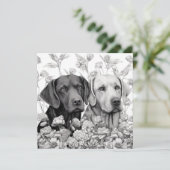 Labrador Retriever Geschenkkarte (Stehend Vorderseite)