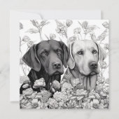 Labrador Retriever Geschenkkarte (Vorderseite)