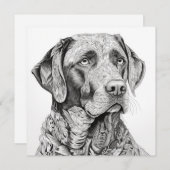 Labrador Retriever Geschenkkarte Einladung (Vorne/Hinten)