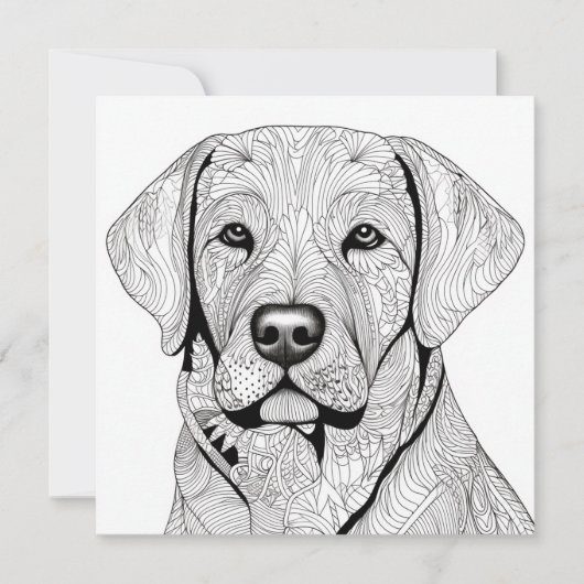 Labrador Retriever Geschenkkarte Einladung (Vorderseite)