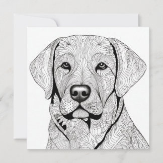 Labrador Retriever Geschenkkarte Einladung