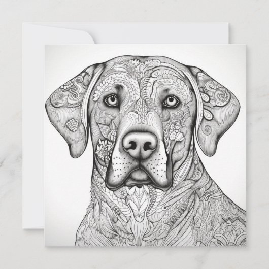 Labrador Retriever Geschenkkarte Einladung (Vorderseite)