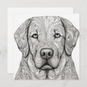 Labrador Retriever Geschenkkarte Einladung (Vorne/Hinten)