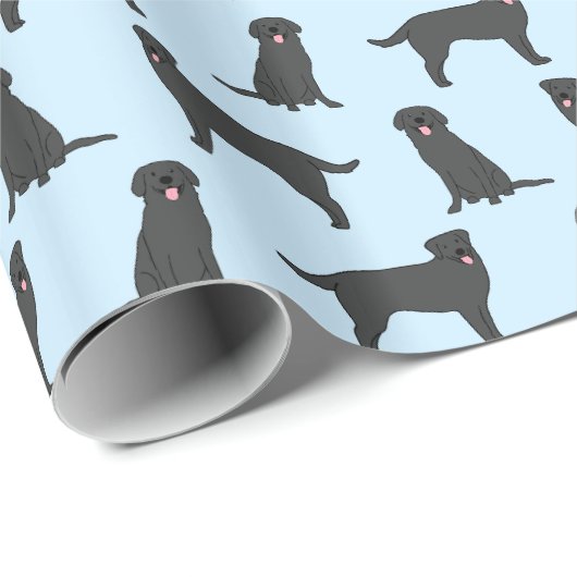 Labrador Retriever Geschenkpapier (Rolleneckpunkt)