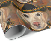 Labrador Retriever Geschenkpapier (Rolleneckpunkt)
