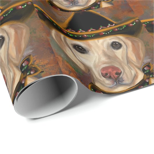 Labrador Retriever Geschenkpapier (Rolleneckpunkt)