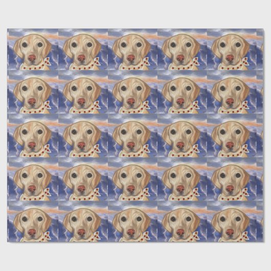 Labrador Retriever Geschenkpapier (Flach)