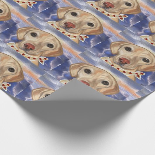 Labrador Retriever Geschenkpapier (Ecke)