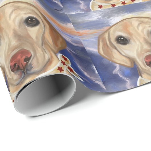 Labrador Retriever Geschenkpapier (Rolleneckpunkt)