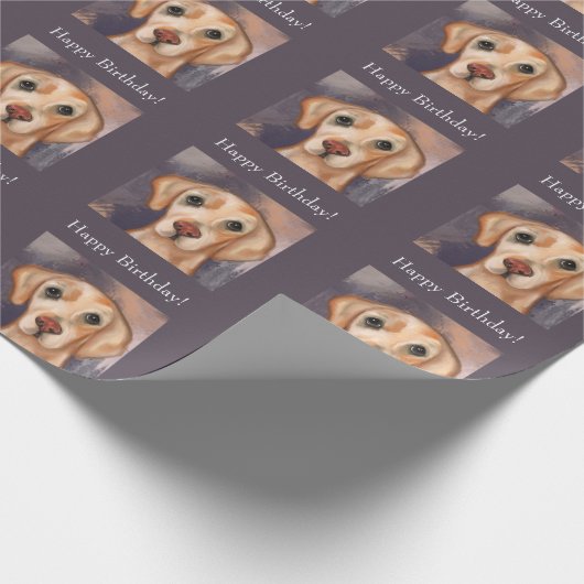 Labrador Retriever Geschenkpapier (Ecke)