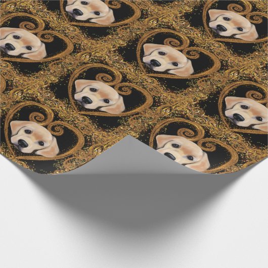 Labrador Retriever Geschenkpapier (Ecke)