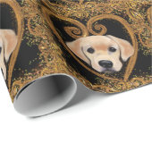 Labrador Retriever Geschenkpapier (Rolleneckpunkt)