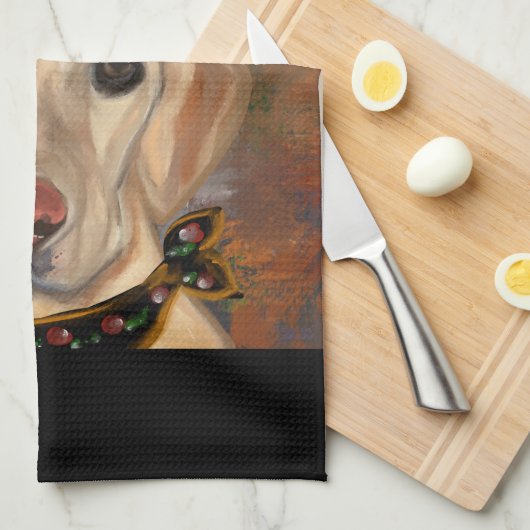 Labrador Retriever Geschirrtuch (Viertel Falte)