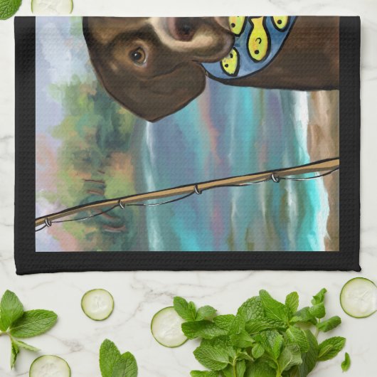 Labrador Retriever Geschirrtuch (Gefaltet)