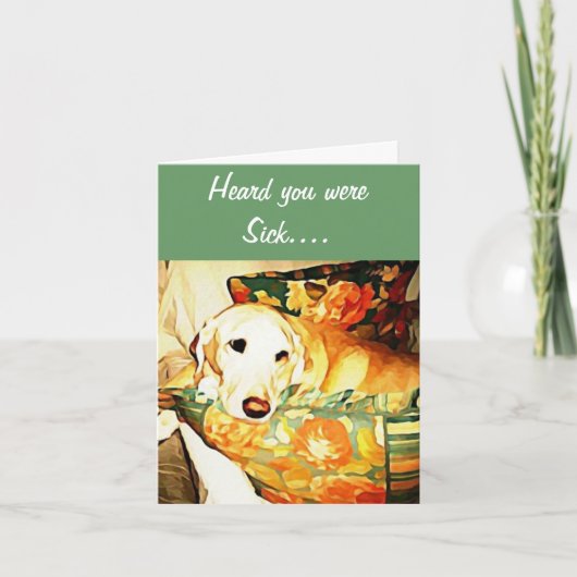 Labrador Retriever Get Well Card Karte (Vorderseite)