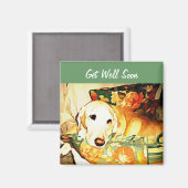 Labrador Retriever Get Well Magnet (Vorderseite/Rückseite)