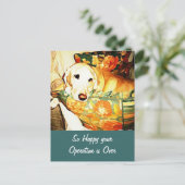 Labrador Retriever Get Well Postcard Postkarte (Stehend Vorderseite)