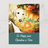 Labrador Retriever Get Well Postcard Postkarte (Vorderseite)