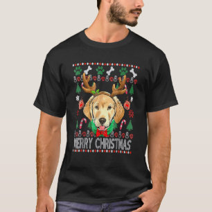 Labrador Retriever Geweih Weihnachten Hässlicher W T-Shirt