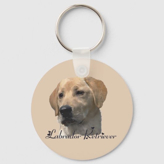 Labrador Retriever Gifts Yellow Lab Schlüsselanhänger (Vorderseite)