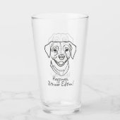 Labrador Retriever. Glückseligkeit, Retriever Edit Glas (Vorderseite)