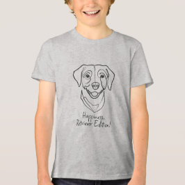 Labrador Retriever. Glückseligkeit, Retriever Edit Tri-Blend Shirt