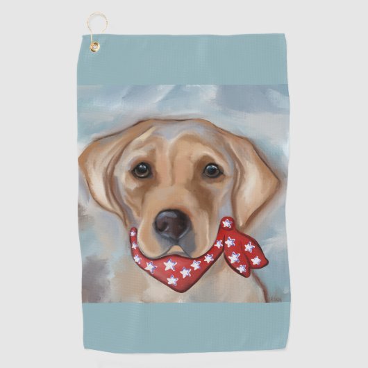 LABRADOR RETRIEVER GOLFHANDTUCH (Vorderseite)