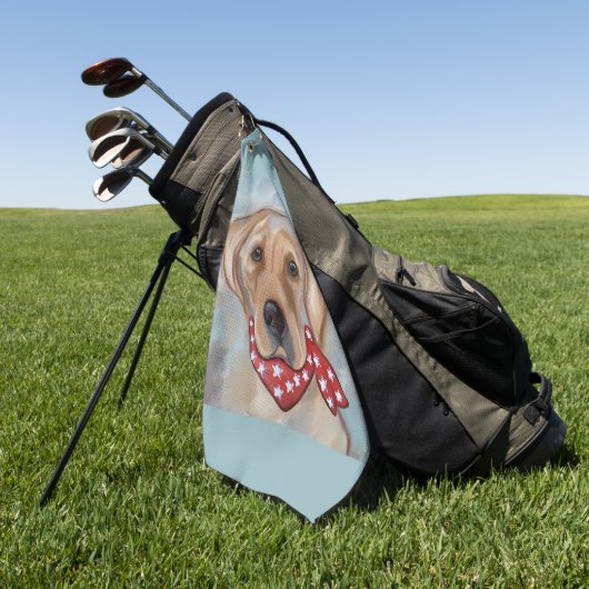 LABRADOR RETRIEVER GOLFHANDTUCH (Gras)
