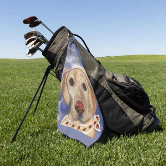 Labrador Retriever Golfhandtuch (Gras)